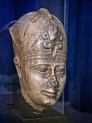 Head of a 26th dynasty King of Egypt 610-595 BCE possibly King Nectanebo II.jpg