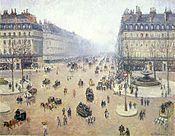 Place du Théâtre-Français - invloed van de mist