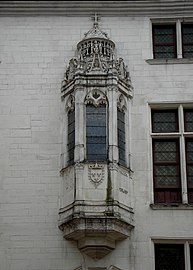 Oriel Renaissance (1524), hôtel Juvénal des Ursins, à Troyes