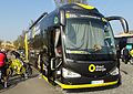 Bus de l'équipe lors des Trois Jours de La Panne.