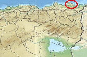 Localisation du massif de l'Edough au Nord-Est de l'Algérie