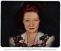 Image 20This live image of actress Paddy Naismith was used to demonstrate Telechrome, John Logie Baird's first all-electronic color television system, which used two projection CRTs. The two-color image would be similar to the basic Telechrome system. (from Color television)