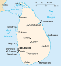 Sri Lanka - Mappa