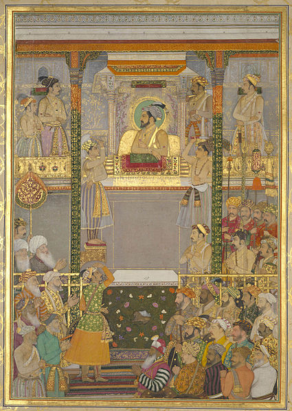 File:Darbar of Shah Jahan, Page from the Windsor Padshahnama, ca. 1657, The Royal Library, Windsor Castle.jpg