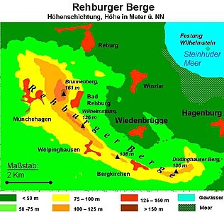 Rehburger Berge südwestlich des Steinhuder Meers