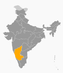 Map of Karnataka