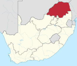 Limpopo vilayəti xəritədə