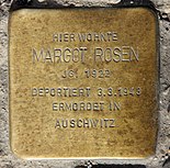 Einen Judenstern wollte Stella Goldschlag nicht tragen. Ihre Wirkungsstätte ist heute von Stolpersteinen gepflastert