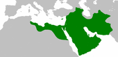 أقصى الحدود التي بلغتها الخلافة الراشدة في عهد عثمان بن عفَّان سنة 654م