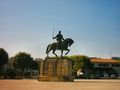 Estátua de Nuno Álvares Pereira no átrio do Mosteiro da Batalha