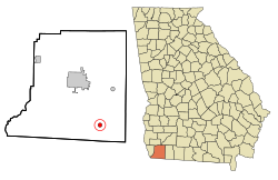 Location in Decatur County and the state of Georgia