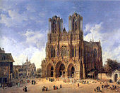 18世紀の画家ドメニコ・クアーリョによるランス大聖堂