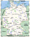 Map of Germany Karte Deutschlands