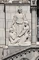 Façade bas-relief at top, left side, of Fine Arts Building, Los Angeles