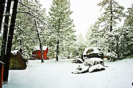 Serralada Juárez, en temporada ivernala.