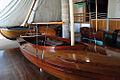 Bateaux vernis dans le musée du port-musée