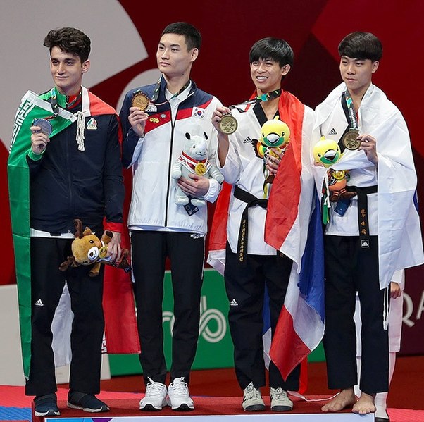 File:2018 Asian Games, men individual poomsae.jpg