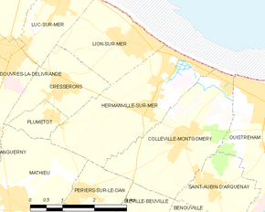 Poziția localității Hermanville-sur-Mer