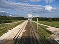 LGV Rhin-RhôneBifurcation sur la ligne Dijon-Dole, vue côté pointe