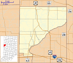 Chatterton is located in Warren County, Indiana