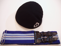 Midnight Blue beret with silver cap badge, (Officers denoted by gilt cap badge), and ROC stable belt.