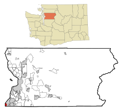 Location of Woodway, Washington