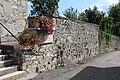 Maison Gallet (linteau incrusté dans le mur de l'église)