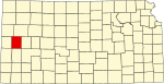 State map highlighting Wichita County