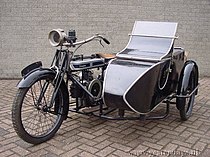 Douglas 4pk-zijspancombinatie uit 1923.