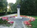 Statue in Erzsébet park. Esztergom, Hungary