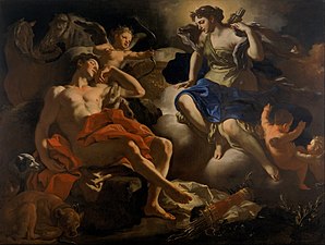 Francesco Solimena Diana and Endymion c. 1705–1710