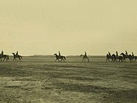 Li Yuanhong riding a horse and attending a parade