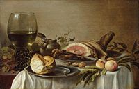 Pieter Claesz (c.1597-1660), Stillewe (1623)