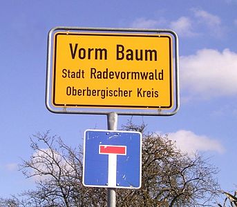 vorm Baum is' Schluss (gefunden von mondamo)