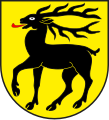 Redendes Wappen von Tschierv CH (Bündnerromanisch: Hirsch)