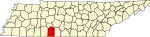 State map highlighting Lawrence County