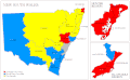 Adam Carr map of seat outcome in NSW (2013)