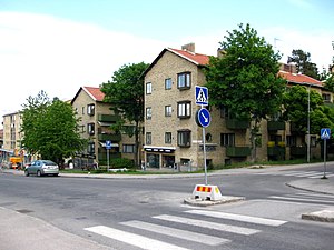 Abrahamsbergs smalhus, flerfamiljshusen byggdes omkring 1939.