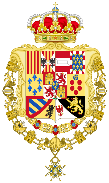 File:Greater Royal Coat of Arms of Spain (c.1883-1931) Version with Golden Fleece and Charles III Orders.svg