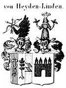 Doppelwappen der Heyden-Linden nach Tyroff