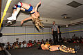 Springboard moonsault.