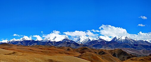 View of Himalaya from the north