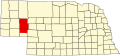 State map highlighting Garden County