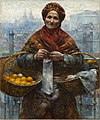 68 Aleksander Gierymski - Jewish woman selling oranges - Google Art Project uploaded by Artinpl, nominated by Andrew J.Kurbiko,  13,  0,  0