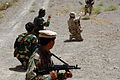 Candadian soldiers providing training to Afghan soldiers in 2006
