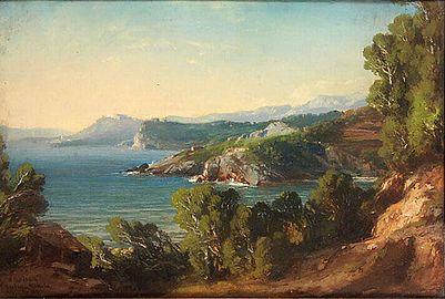 Vue des environs de Toulon, 1861 Musée Ingres de Montauban.