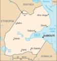 Carte CIA de Djiobuti CIA map of Djibouti