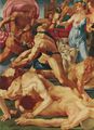 Rosso Fiorentino: Mozes verdedigt de dochter van Jetro