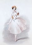 Marie Taglioni wearing a Romantic tutu