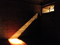 Interior of a covered goods wagon used to transport Jews and other Holocaust victims, the United States Holocaust Memorial Museum in Washington, D.C.